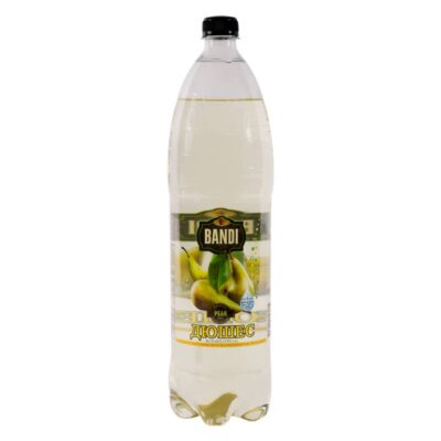 Dyushes Soft Drink Pear taste, by Bandi, plastic bottle 1.5l