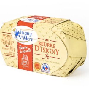 Unsalted Butter Brick 82% Isigny - 8.8 oz / 250g
