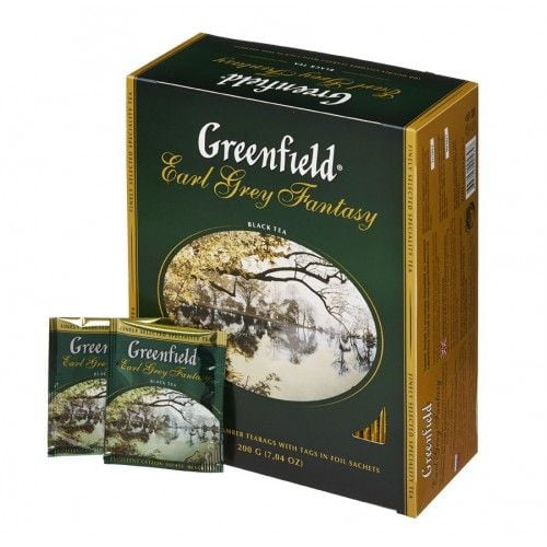 Tea Black Earl Grey Fantasy, Greenfield, 100 bags