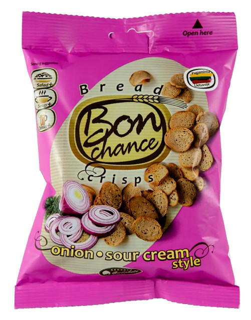 Bon Chance Sour Cream Flavored Crisps with Onion 60g